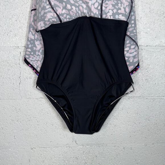 Swim Solutions Women's Abstract Printed One-Piece Swimsuit multi, 8 $112 - Picture 8 of 15